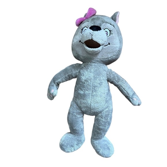 Fiesta Violet the Wolf Great Wolf Lodge Pink Bow Plush Stuffed Animal Toy Gray - Picture 2 of 6